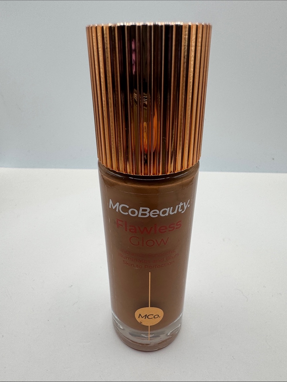 MCoBeauty Flawless Glow Liquid Foundation — Deep Brown